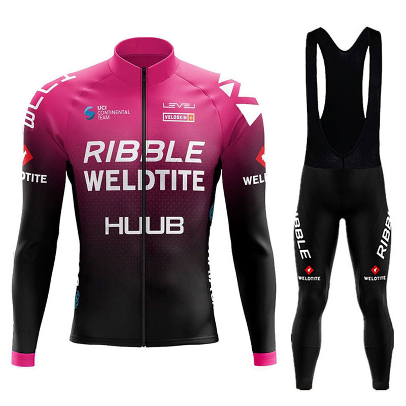 クロスボーダー専用huub騎手服長袖スーツ男性マウンテンバイク自転車服道路騎手装備卸売り