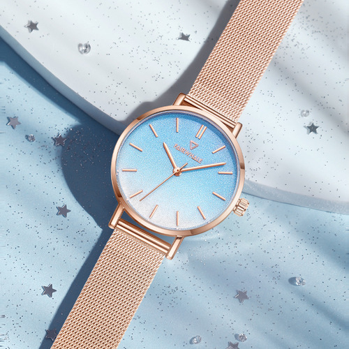 Mark Huafei brand fashion minimalist women's small gold quartz watch, drop shipping one piece