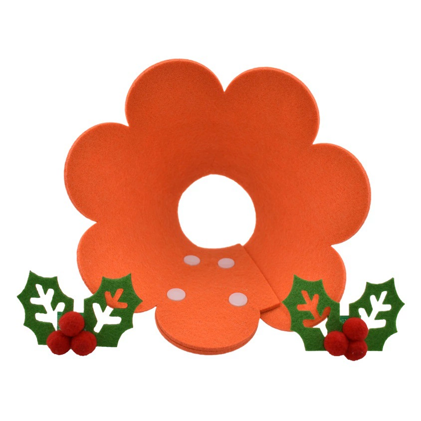 Подсолнух кошка Элизабет кольцо войлочный ошейник для домашних животных анти-лизающий мягкий кошачий ошейник товары для домашних животных