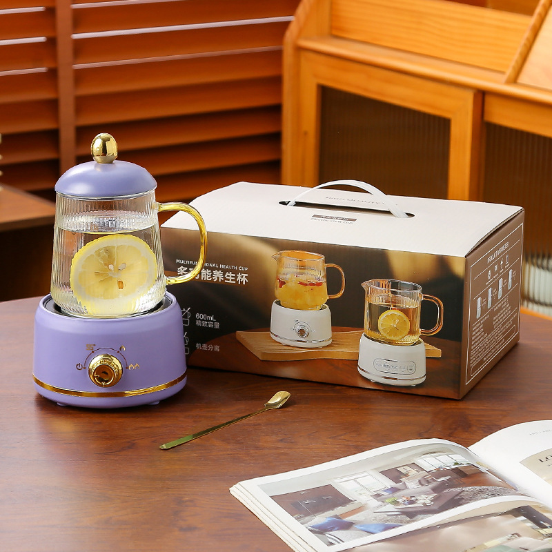 ミニ養生ポット多機能家庭用養生カップ小型オフィス茶器電気コッププレゼントケース|undefined