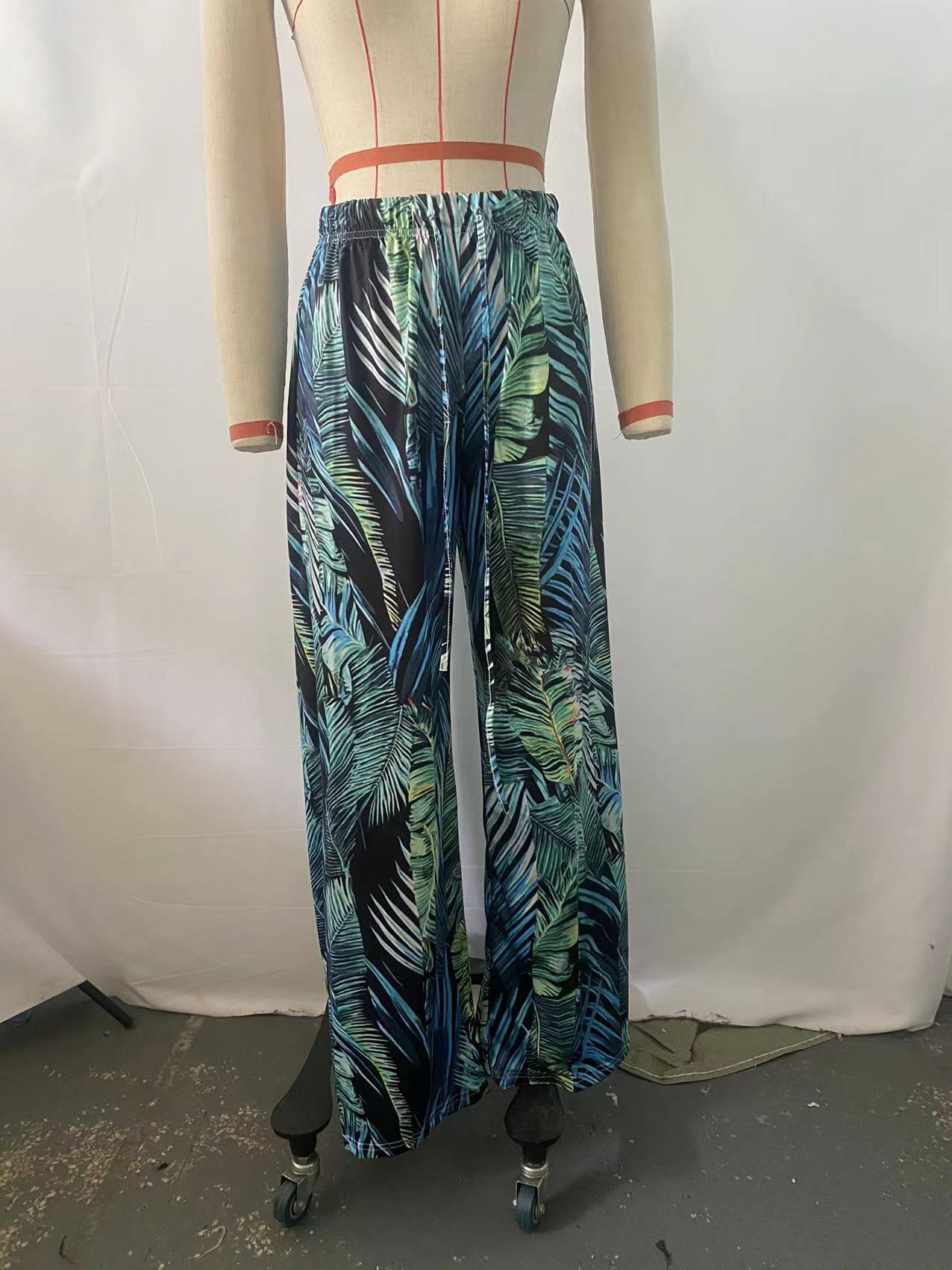 Women's Holiday Daily Simple Style Tropical Full Length Casual Pants display picture 4
