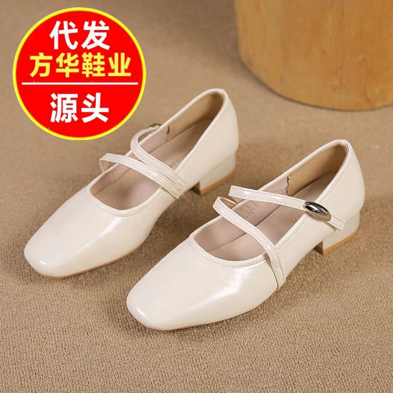 Zapatos franceses de estilo mary-zhen 2026 primavera nueva moda ropa exterior de hadas con falda ligera zapatos de tacón alto