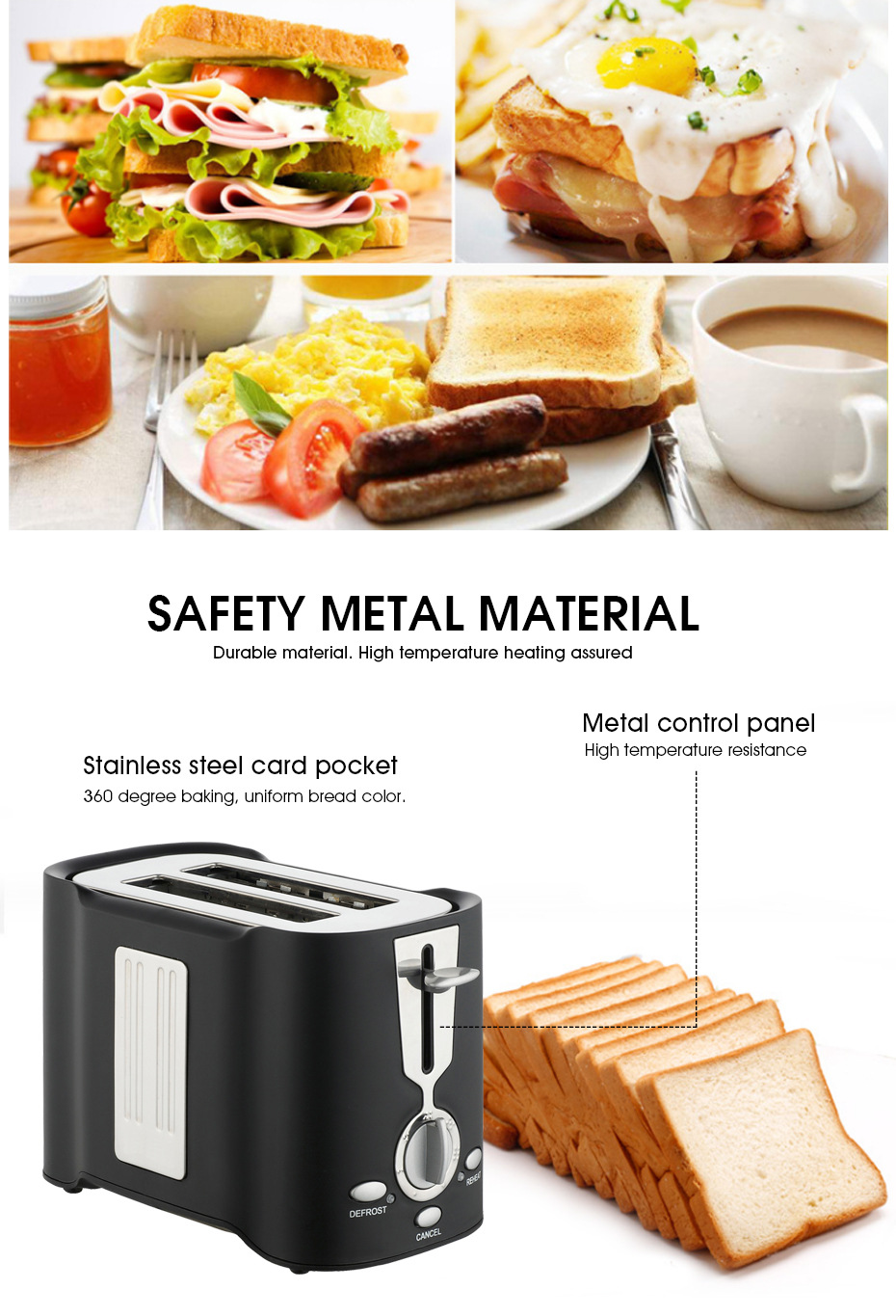 DSP Dansong Sandwich Breakfast Machine Household Small Bread Machine toaster toast slice heating mini spit driver_voghion.com
