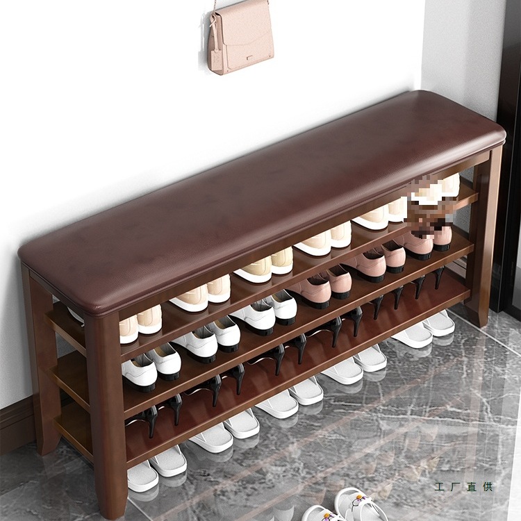 实木换鞋凳窄软包坐垫家用门口鞋架可坐式超窄换鞋凳鞋柜坐凳一体