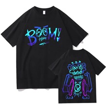 Hot Anime Arcane Jinx Graffiti T-shirts Harajuku O-neck Summ