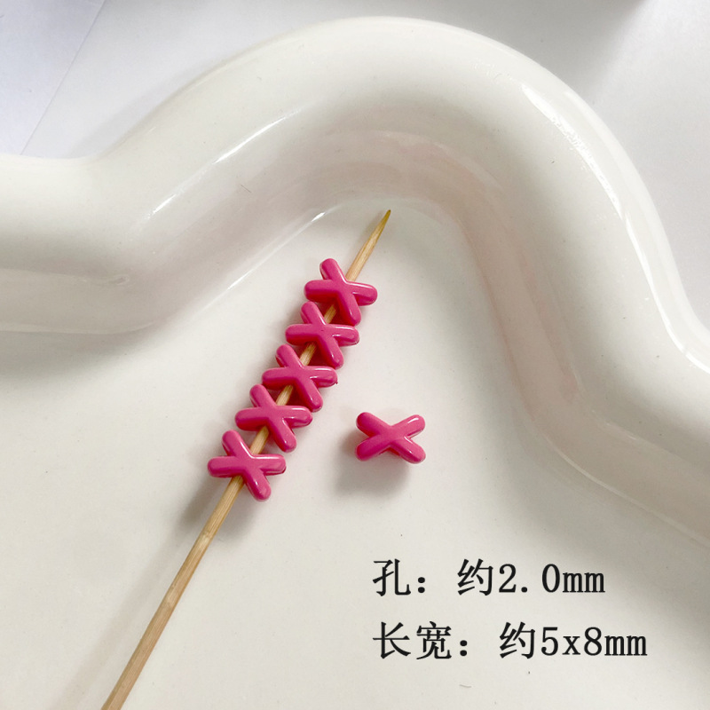彩色xx隔珠马克龙色系diy串珠配件手机链包挂钥匙扣饰品项链包挂|undefined