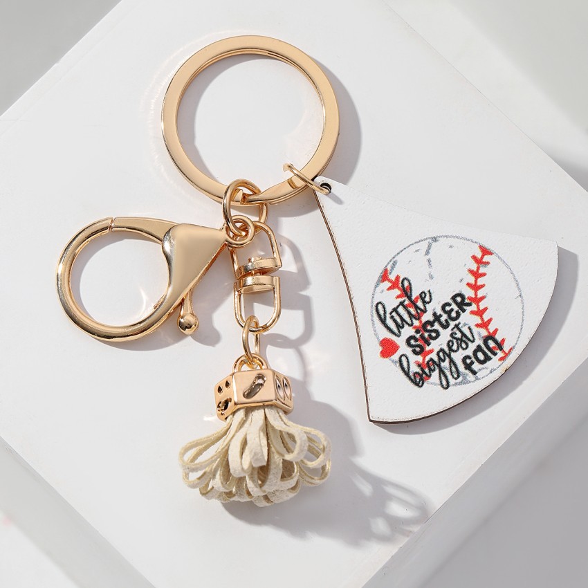 Décontractée Lettre Balle Bois Unisexe Porte-Clés display picture 13