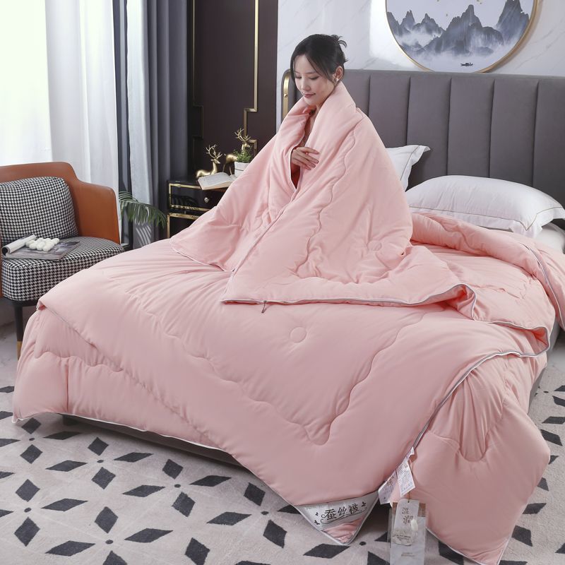 长丝被春秋被拉链二合一子母被加厚冬被学生四季通用包邮