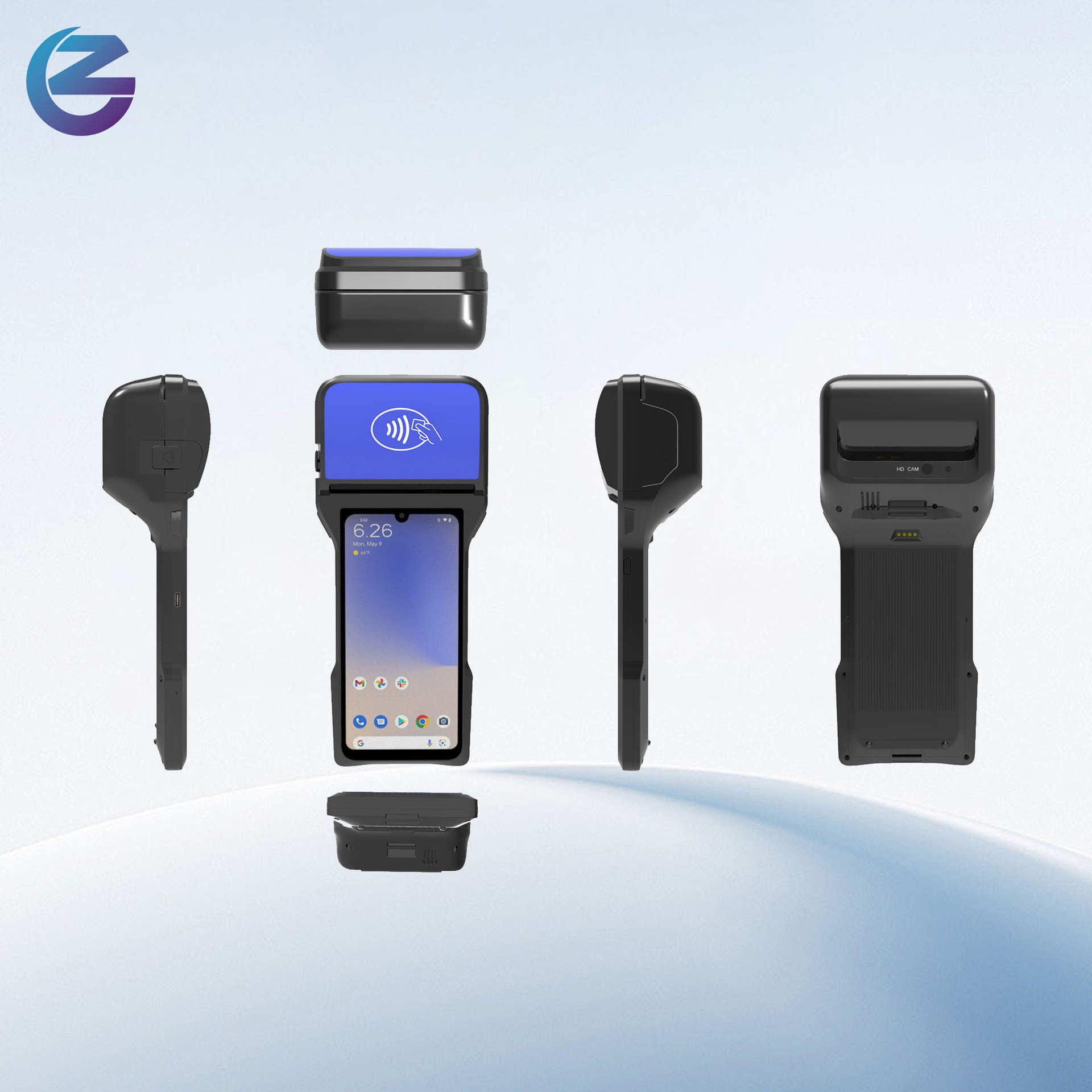 4G手持扫码打印一体机超市收银机 停车收费扫码点餐支付pos终端机