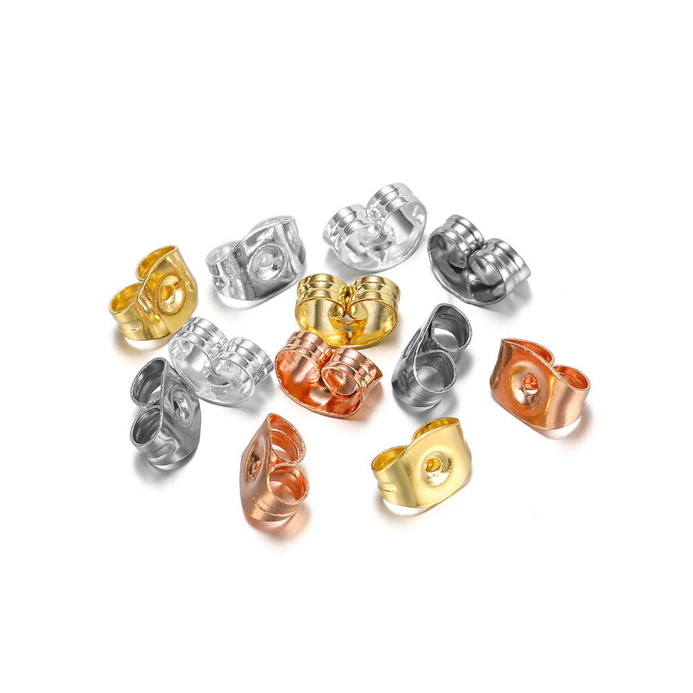 DIY Jewelry Accessories Classification 1 Piece 4.5*6mm 304 Stainless Steel Solid Color Earplug