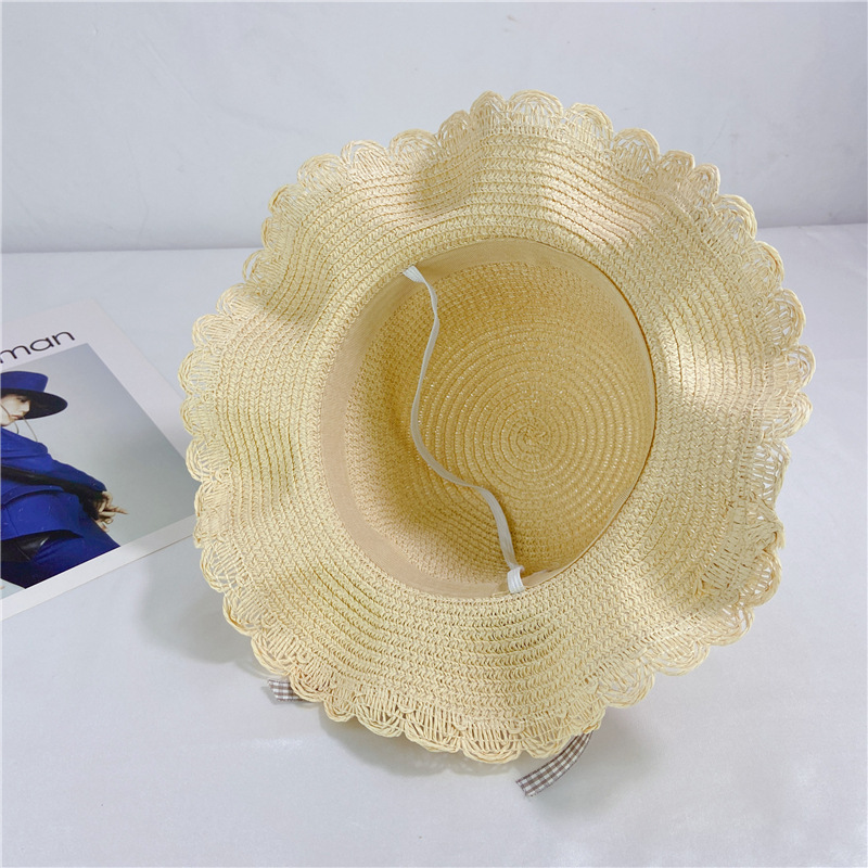 Cartoon Cute Children's Summer Straw Hat Beach Sun Fisherman Hat Wholesale display picture 5