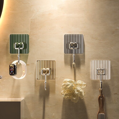 Traceless punch-free hook, strong adhesive hook, light luxury style home thickening hook, bedroom bathroom coat hook