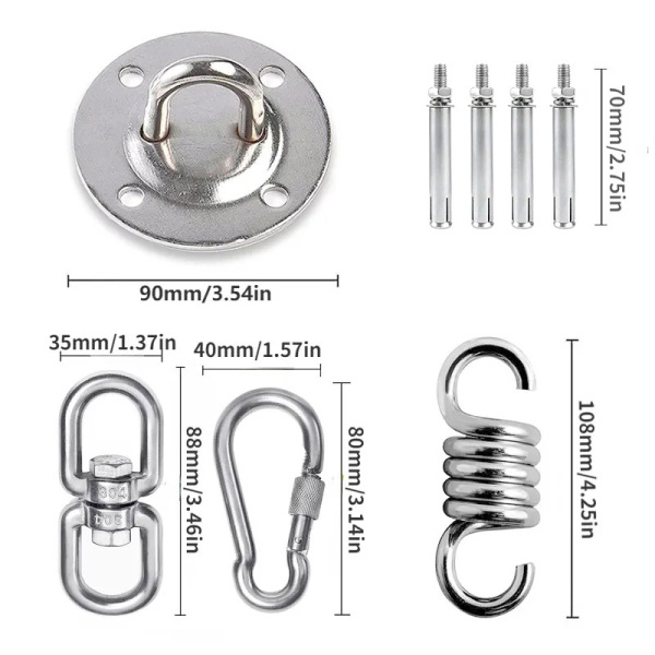 Sky yoga suspension accessories hanging tray stainless steel…