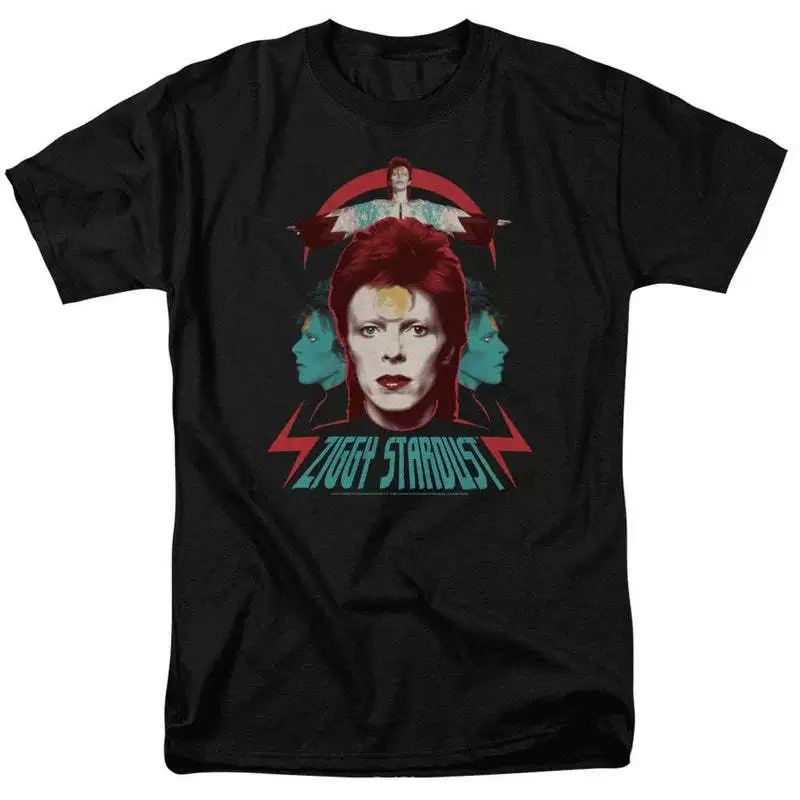 Европейский и американский стиль David Bowi David Bowy Внешняя торговля ретро классическая свободная мужская футболка T-сообщение
