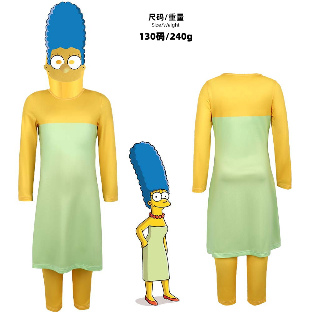 5 disfraces de cosplay a juego de la familia Simpson para padres e hijos, ideales para actuaciones en escenario.