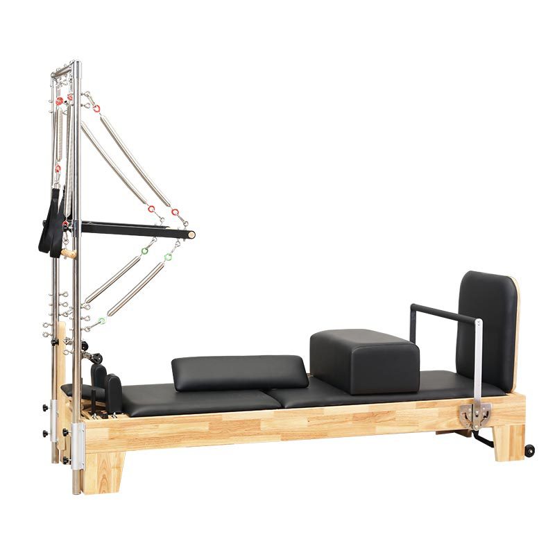 Los fabricantes suministran Pilates cama de núcleo de cinco piezas equipo grande cama de núcleo de silla estable de barril de escalera semielevada dos en uno