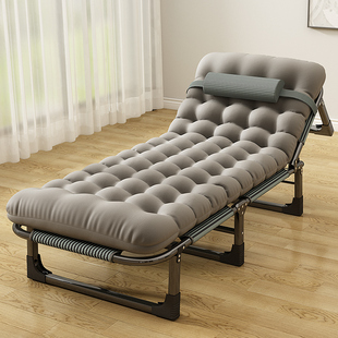 Folding Bed Lunch Break Bed Home Simple Single Bed Office Adult Sleeping Night Shift Wholesale Camp Bed Recliner