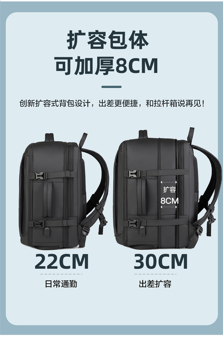 Cross-border computer bag backpack, men's style, fashionable, shoulder-carry, large-capacity commuting schoolbag, business backpack undefined