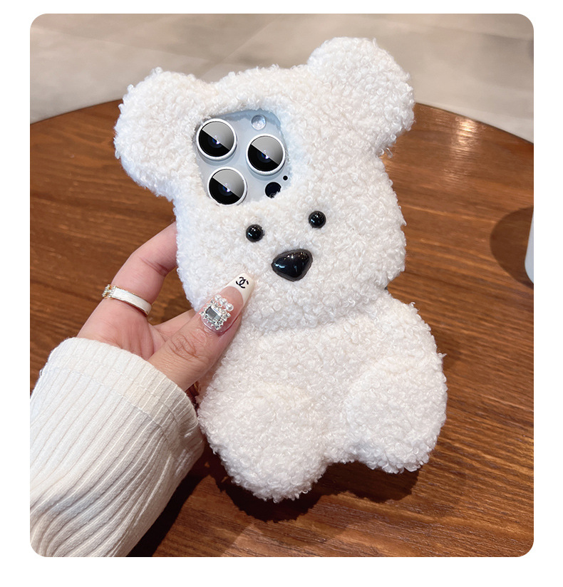 Cartoon Style Bear Silica Gel   Phone Cases display picture 4