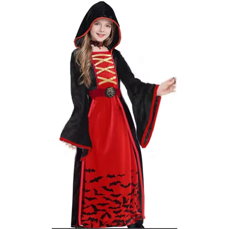 2025 新吸血鬼 COS パーティー衣装ハロウィン魔女パフォーマンス衣装クロスボーダーロールプレイング衣装|undefined