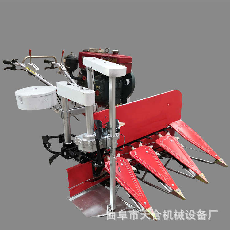 水冷8马力收割打捆割晒机3行割幅1.2米 小麦收割机简易收割打捆机