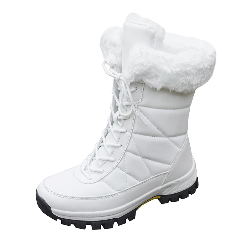 Botas de Nieve de Caña Media para Mujer, PU, Térmico, para Uso Diario image 6