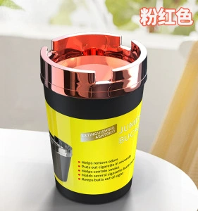 Free Shipping, Car ashtray - electroplating-pink