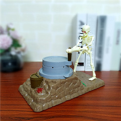 Money can make the devil push the piggy bank, funny, trick skull, light, music, coin, novelty piggy bank, cross-border