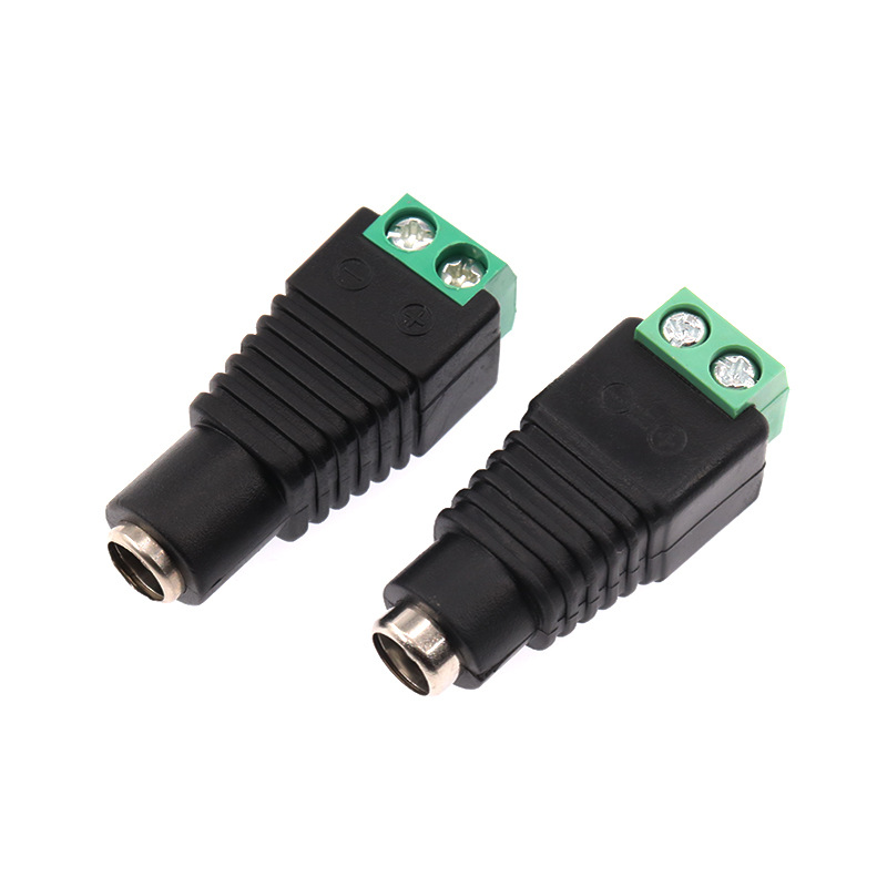 DC connector plug DC bus seat solderless DC connector monitoring power plug DC connector adapter terminal 5521