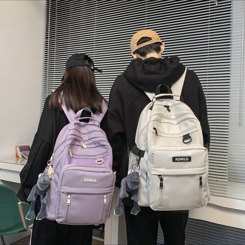 Backpack for Boys with Ins Korean Style, Origin, Ulzzang, Girl High School, College Students, Versatile, Large Capacity, Multi-layer, Double Shoulder Bag