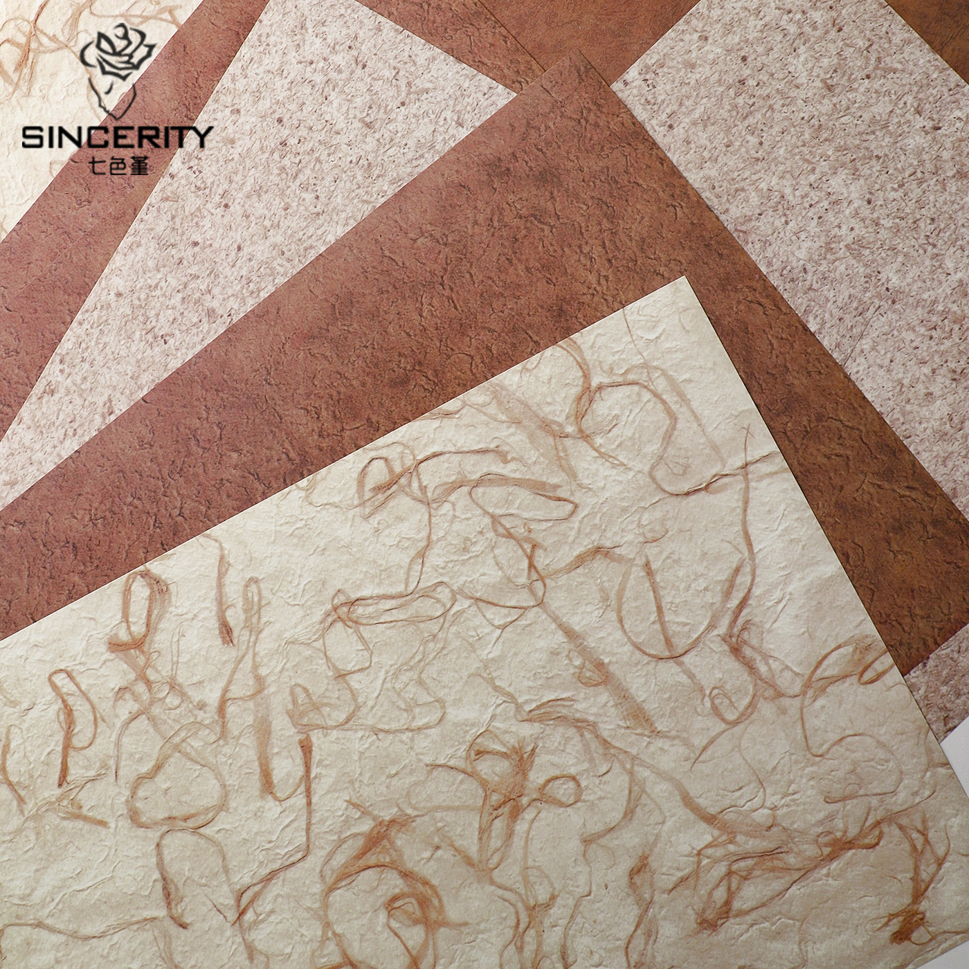 Nuevo embalaje de flores en papel de corteza plana siete colores diy tienda de flores artesanal embalaje de regalos de papel