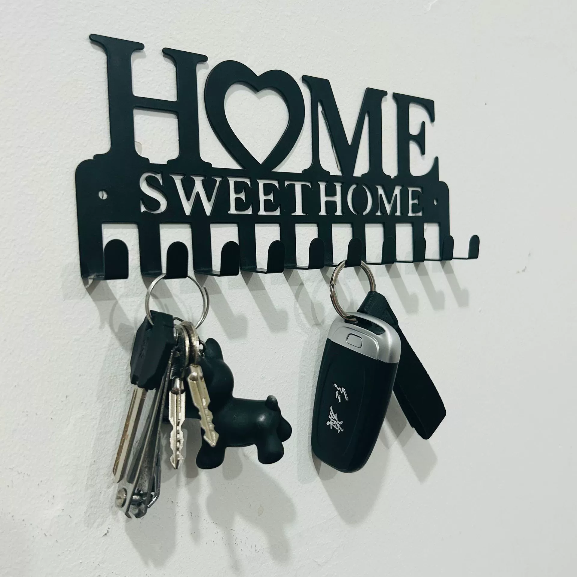 Кросс -бордер HOME ключ Висит на стене стенд из металлического искусства украшение крюк Ключница плащ и крыльцо