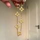 Hollow Pure Copper Lucky Four-leaf Clover Bracelet Heavy Industry Light Luxury High-end Sense Cruciferous Elegant Bracelet New Chinese Style Accessories