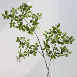 仿真栀子花假树枝栀子叶家居园林软装造景简约室内插花摆设绿植物
