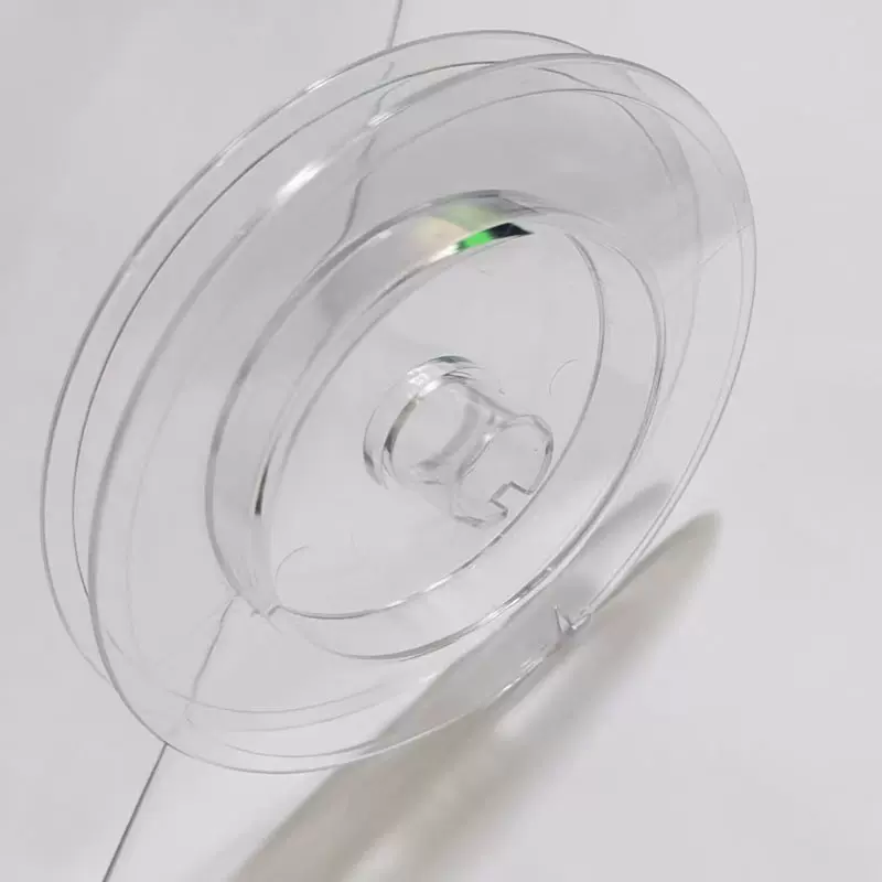 100米PE线尼龙线五彩灰色连盘透明渔线空盘塑料PS钓鱼线盘