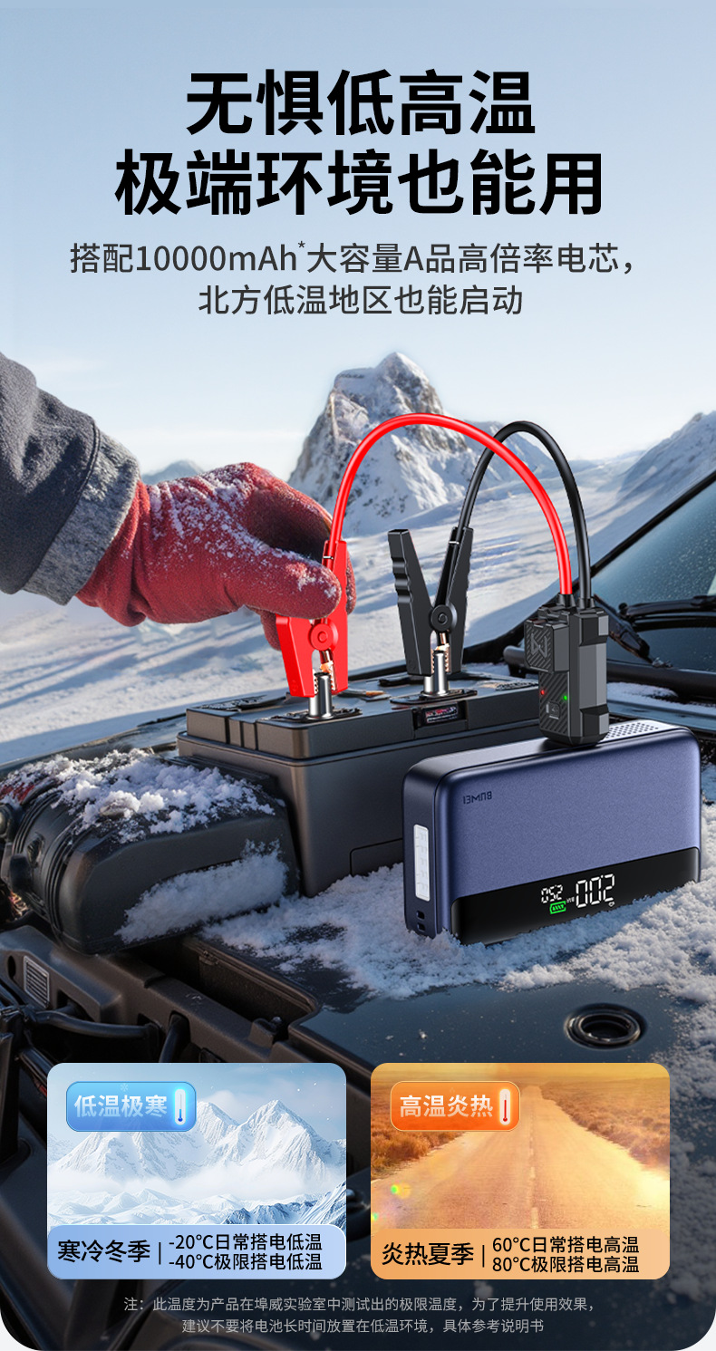 [N33] Car Emergency Power Supply, Car Air Pump, Air Blower All-In-One Machine, Battery Jump Starter, Charging and Inflating