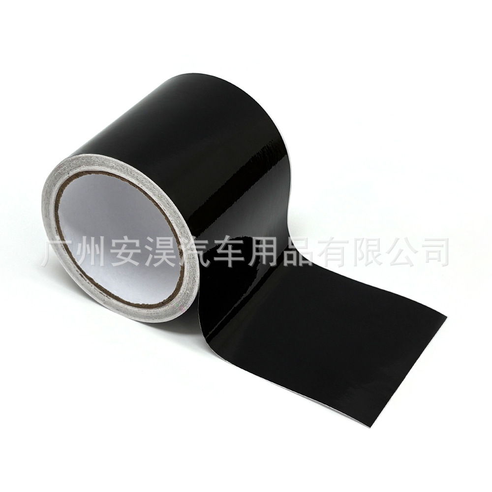 Anhao 6D Black 5*900cm Gloss/Matte Black Car Wrap 3D Carbon Fiber Film (Auto Color Change Film) - gloss-black-with-paper-tube-3900cm