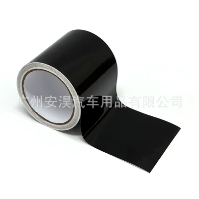 6D Black 5*900cm Glossy Matte Black Car Color Change Film 3D Carbon Fiber Transparent Rhino Skin Car Body Sticker Film (Auto Color Change Film) - glossy-black-with-paper-tube-3900cm
