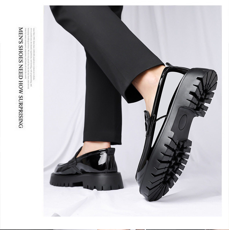 Bốt Martin nam cổ thấp mũi tròn độn đế, phong cách Anh Quốc casual, thoáng khí, chống trượt — Màu nâu, màu đen chi tiết 21
