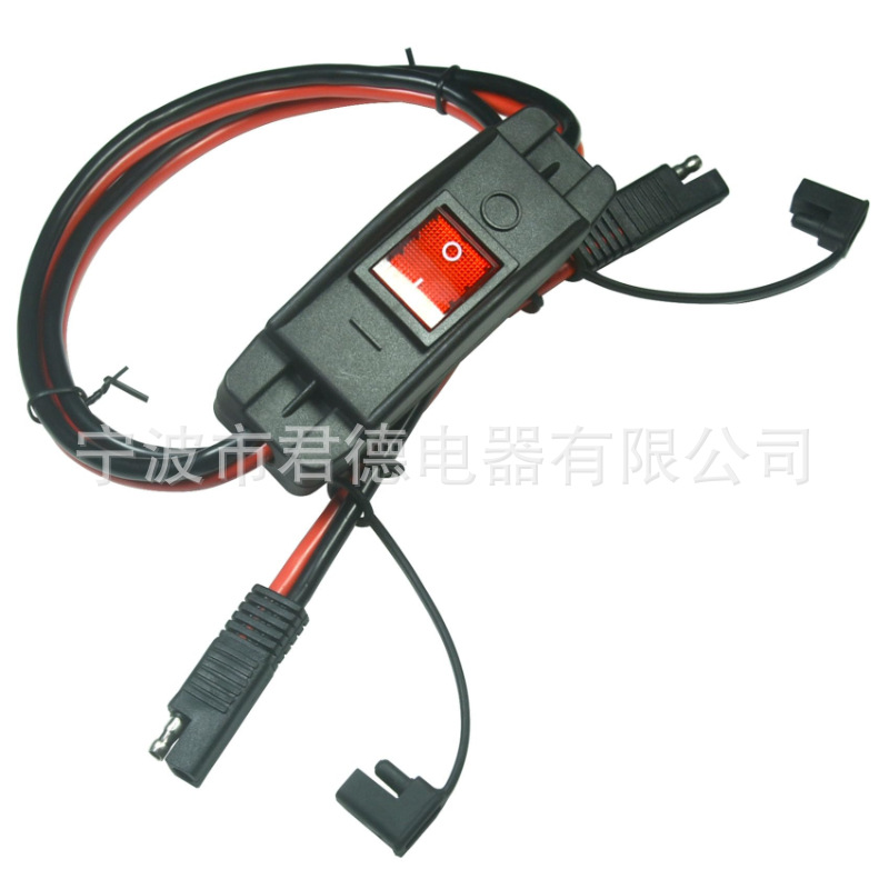 15A 12V SAE to SAE Quick Release Adapter 14AWG Switched SAE to SAE…