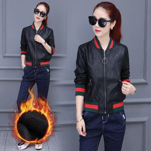 Small Leather Jacket for Women 2022 Spring & Fall New Slim Fit Motorcycle Pu Leather Jacket Versatile Short Large Size Thin Jacket Trendy