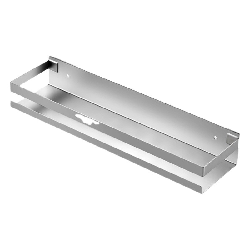 Estante de almacenamiento de acero inoxidable 304, estante para especias, estante de almacenamiento montado en la pared, suministros de cocina montados en la pared, multifuncional, sin perforaciones ni clavos