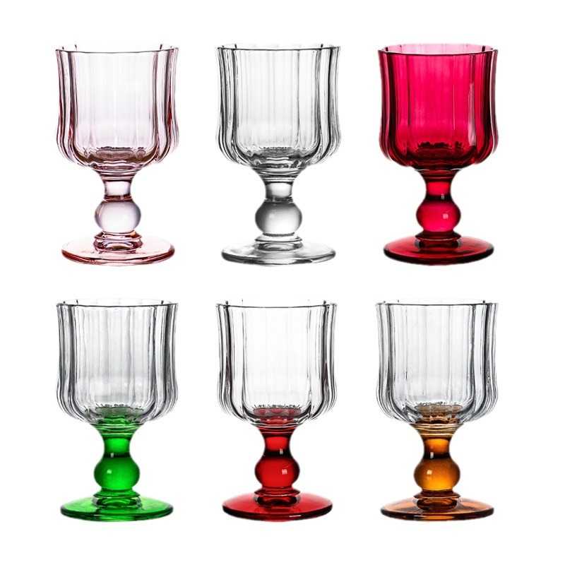 glass niche atmosphere mid-ancient wine glass goblet champagne glass wine glass ins fruit wine glass