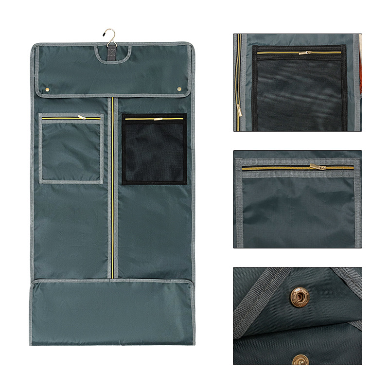 Travel Suit Garment Wear-resistant Foldable Storage Hanging Clothes Bag Crossbody Convertible_voghion.com
