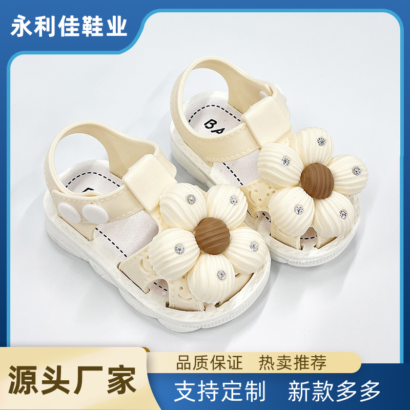 Sandálias princesa de verano para bebés zapatos de base suave para bebés pequeños zapatos de comercio exterior fábrica de comercio electrónico al por mayor