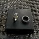 CROTA Vintage Square Cross Flower Ring for Men and Women Gothic Style Personality Hip-Hop Cross