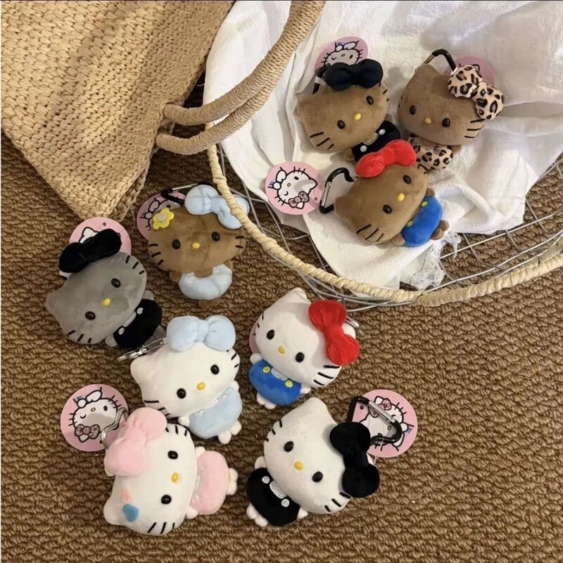 Cute Black Eyed Peas plush toy backpack keychain pendant doll bag decoration kitty best friend