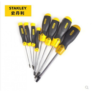 Stanley rubber handle medium hole flower-shaped screwdriver 65-147 vanadium steel medium hole pattern screwdriver TT9 screwdriver batch