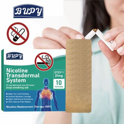 Запало за чужую торговлю Bupy Cressation Patch вместо никотинового охраны здоровья, чтобы облегчить курительные наркомания, помогает бросить курить сигарет Lingguan