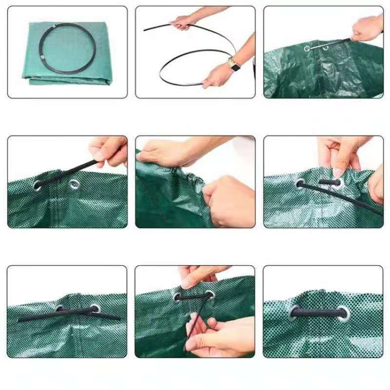 Amazon bolsa de almacenamiento de malezas bolsa de basura hojas caídas bolsa de recolección de jardín de gran capacidad hojas de jardín bolsa de hojas caídas